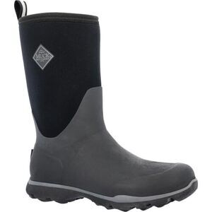 MUCK BOOT MENS ARCTIC EXCURSION MID SNOW BOOT, BLACK/GREY, 10-10.5 US